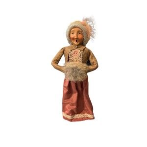 Beyers Choice Victorian Caroler Vintage 1990. Rose Hand Muff Wool Blazer Caroler